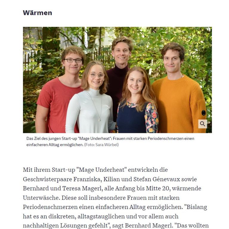 SZ Zeitungsartikel über MAGE